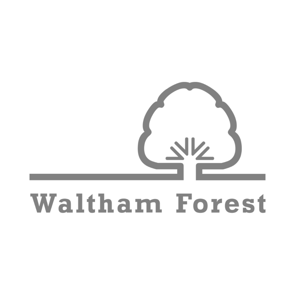 Waltham Forest logo in greyscale