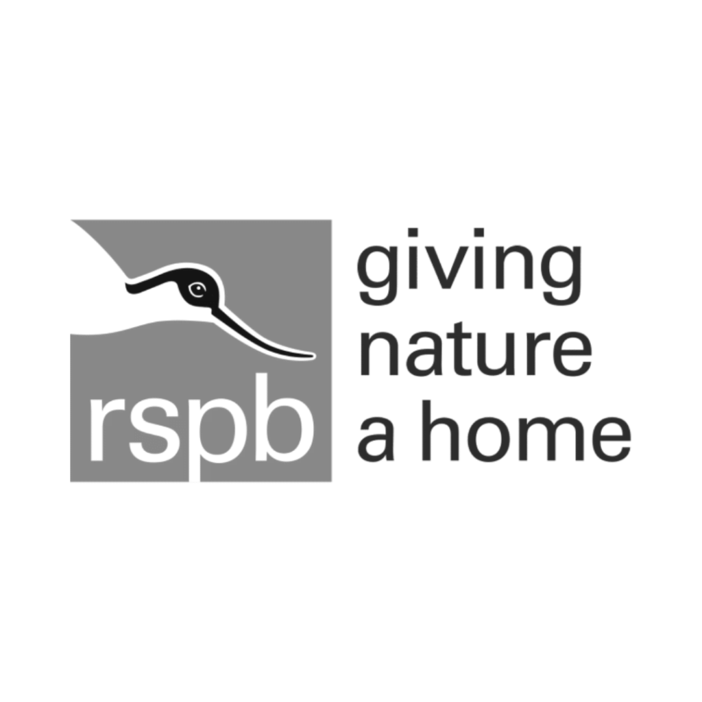 rspb logo with an image of a bird and the text 'giving nature a home'